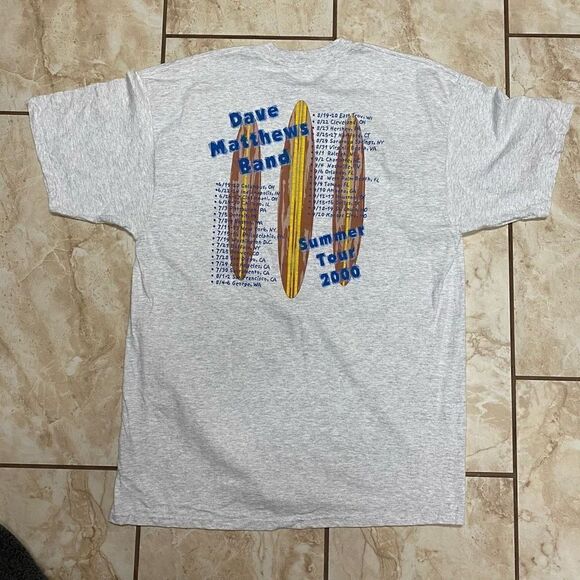 Delta Apparel, INC. Men's Dave Matthews Band Local Crew Summer Tour 2000 Gray XL - Picture 2 of 6